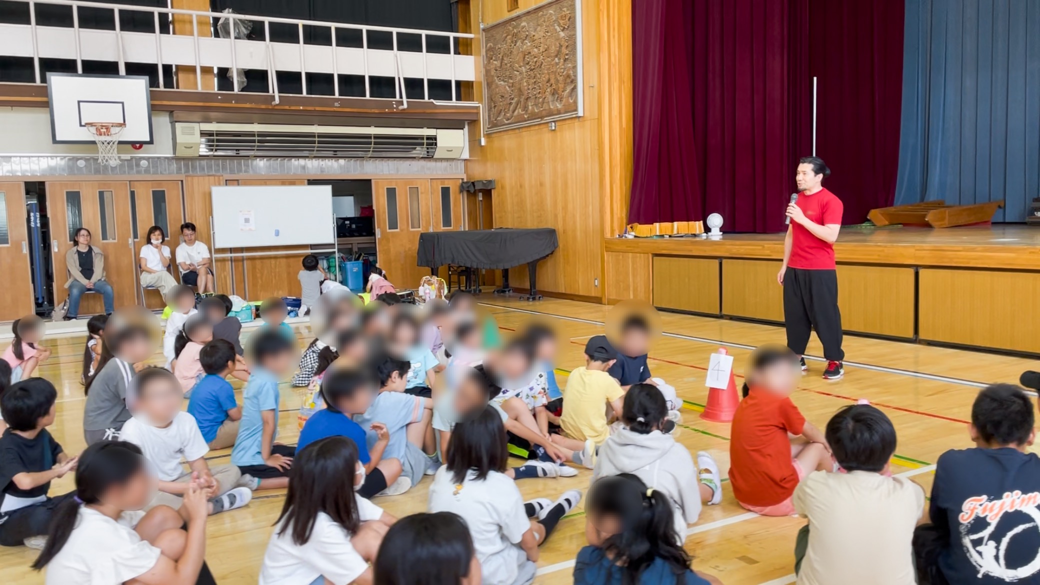 板橋区立志村第三小学校で親子参加の護身術出前授業を行いました